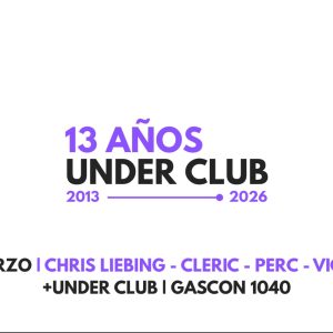 ANIVERSARIO 13 - CHRIS LIEBING | CLERIC | PERC | VICTORIA ENGEL