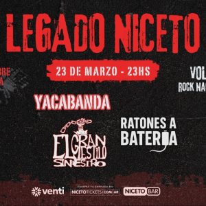 LEGADO Presenta: Rock Nacional en Niceto Bar