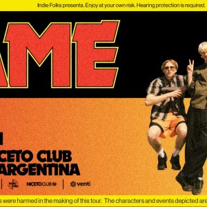 SHAME en Niceto Club (+18 años)